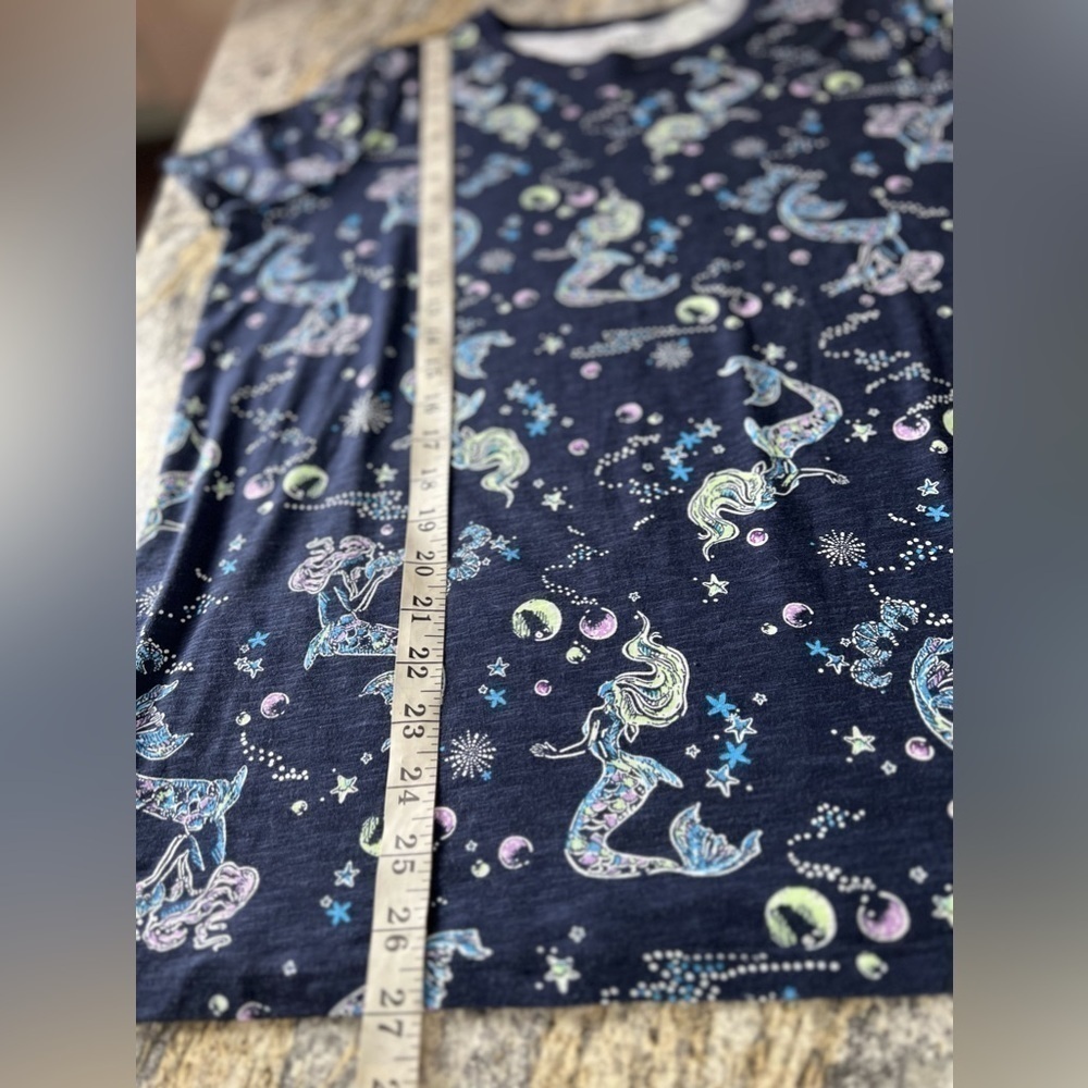 Nwt TORRID Navy Mermaid SS Vintage Tee Size 12 - Picture 11 of 14